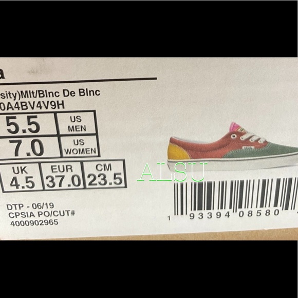 VANS Women’s Sneakers Varsity Canvas Multi - Picture 9 of 9